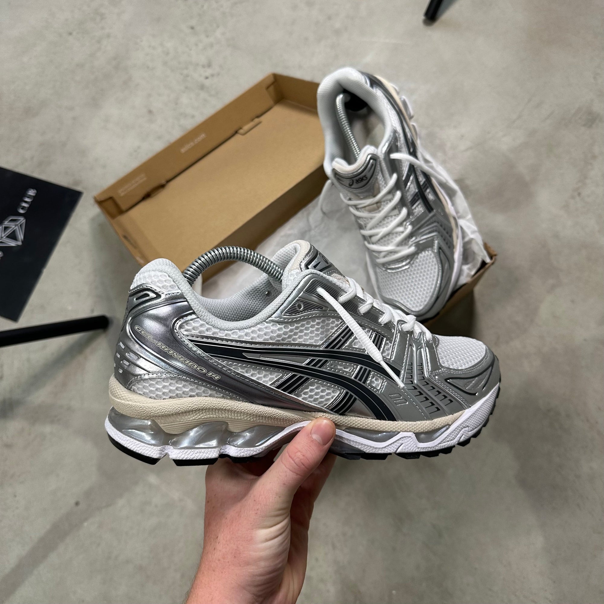 Asics Gel-Kayano 14 White Graphite Grey