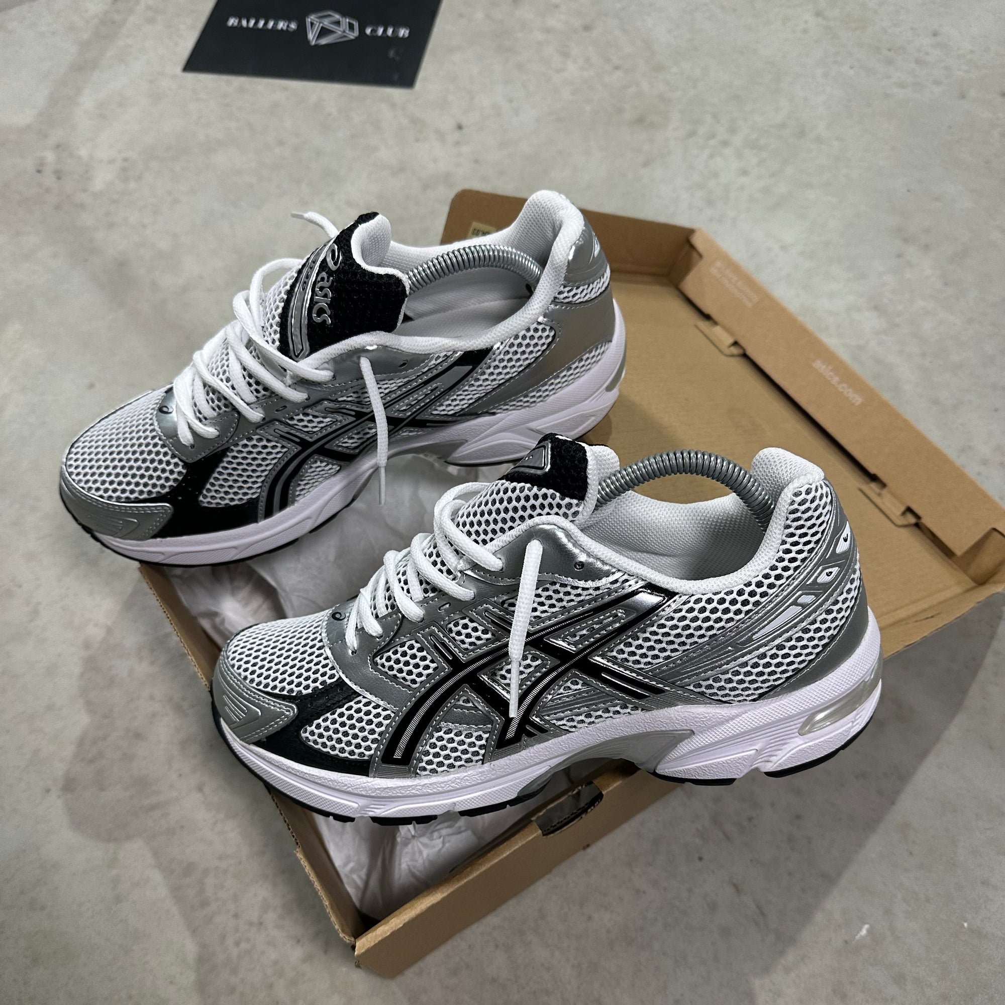 Asics Gel-1130 silver white black