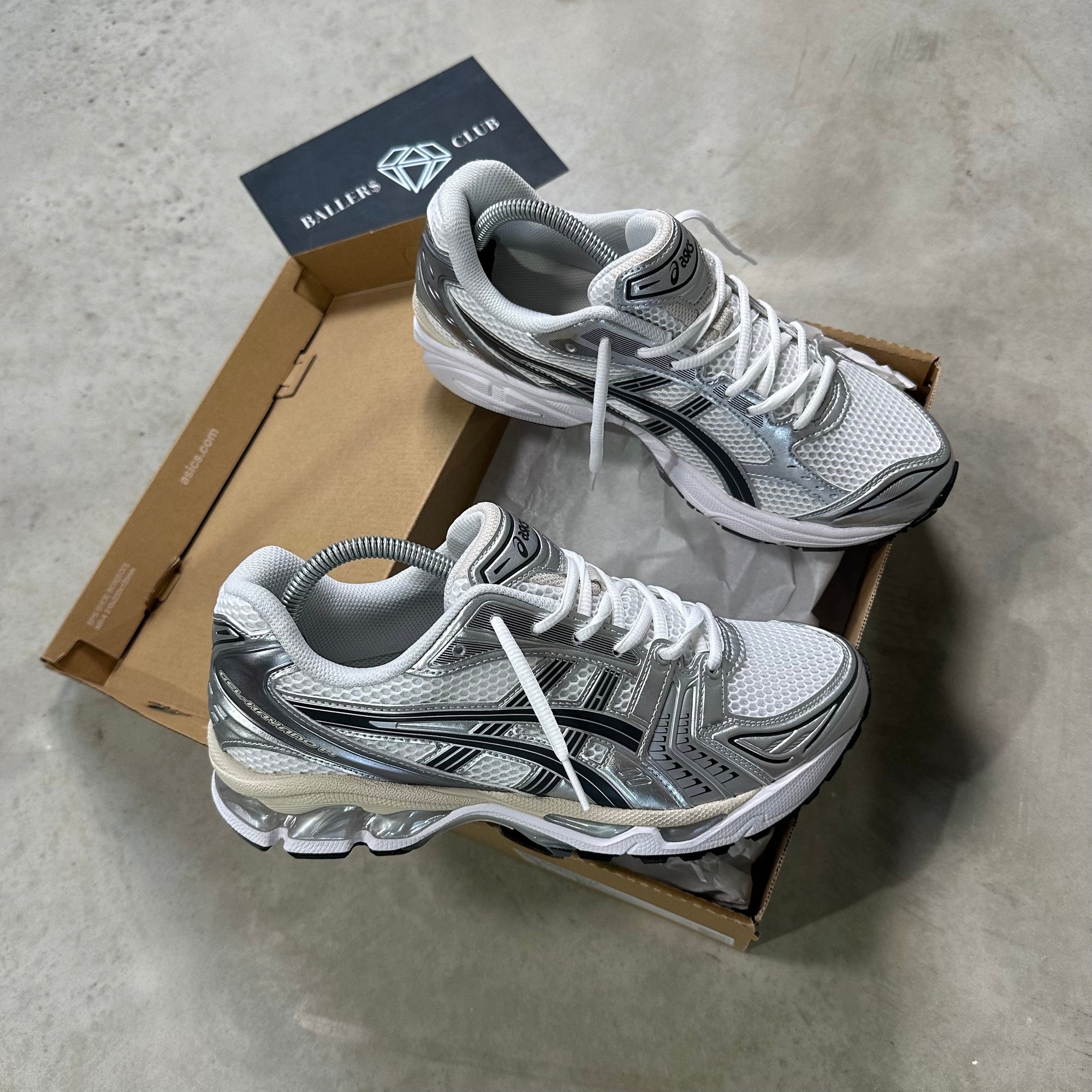 Asics Gel-Kayano 14 White Graphite Grey