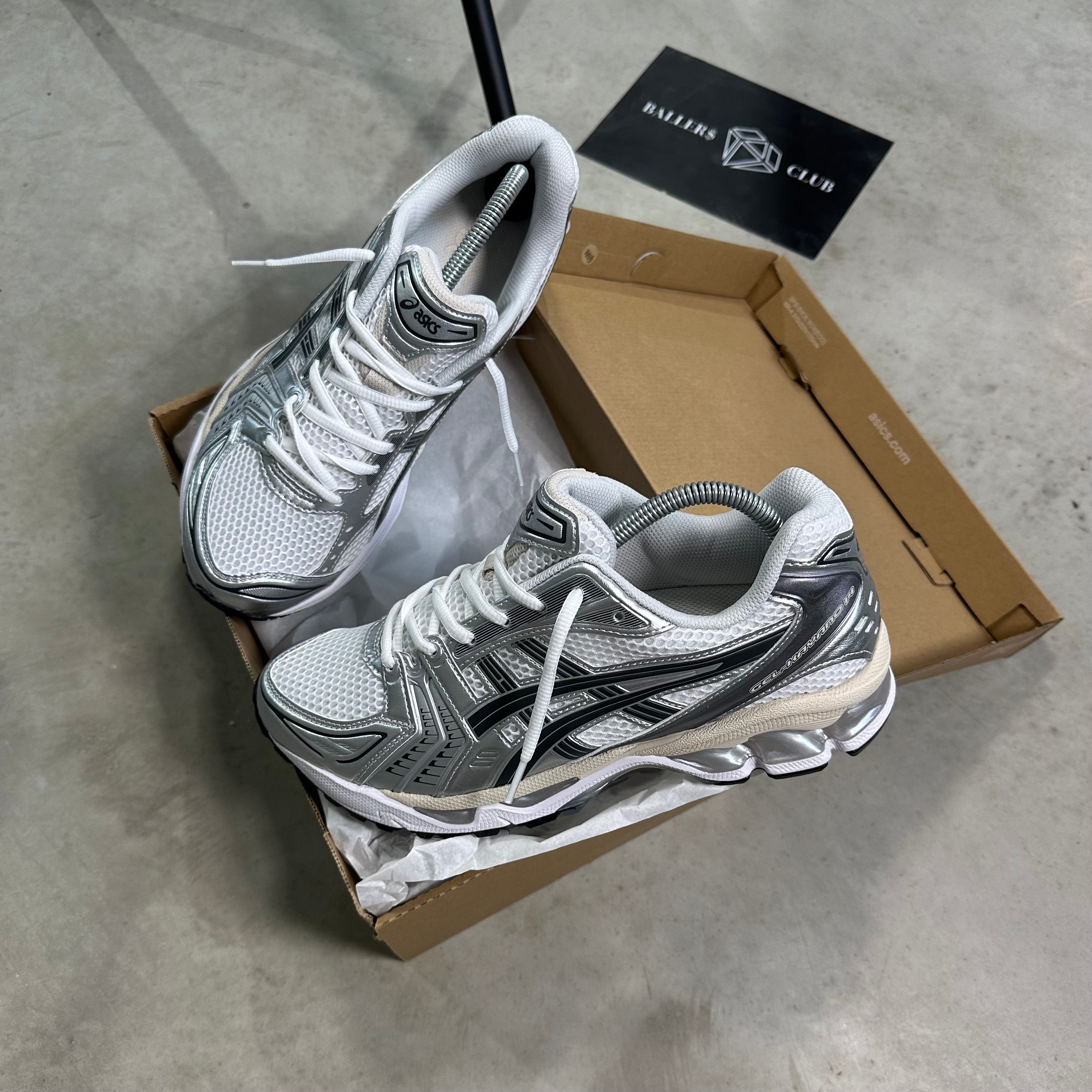 Asics Gel-Kayano 14 White Graphite Grey – THE BALLER$ CLUB