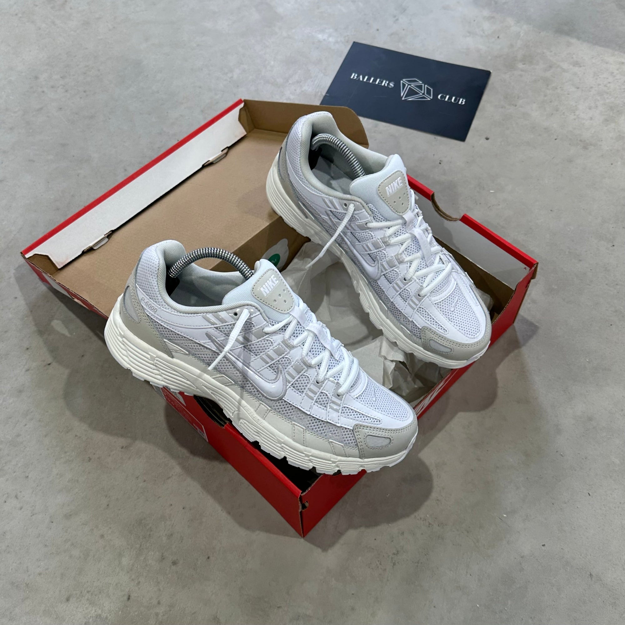 Nike P-6000 White Sail Vast Grey