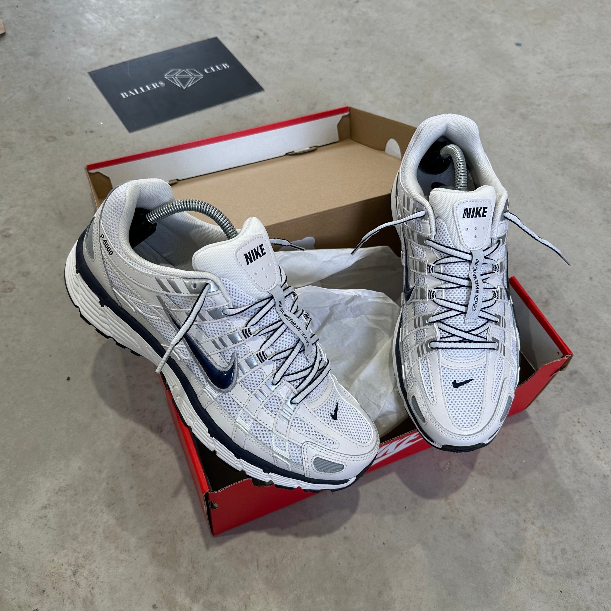 Nike P-6000 Obsidian white