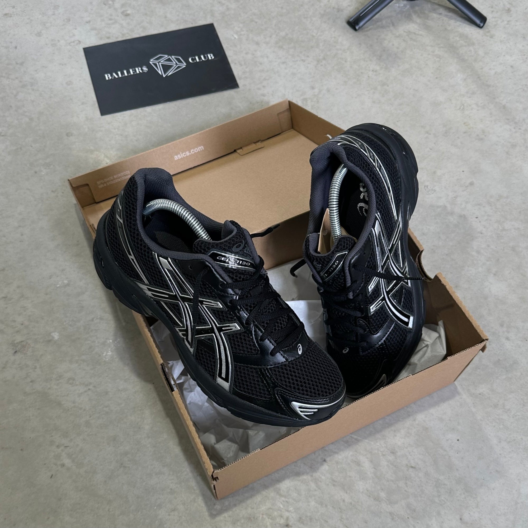 Asics Gel-1130 Black Pure Silver