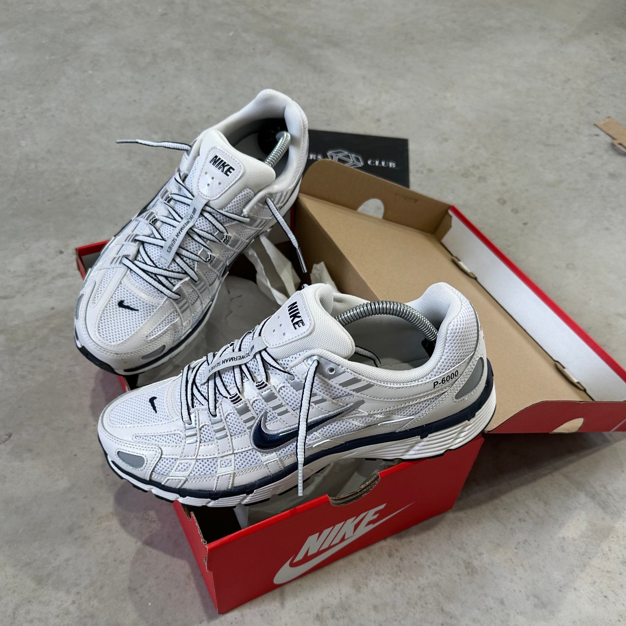 Nike P-6000 Obsidian white