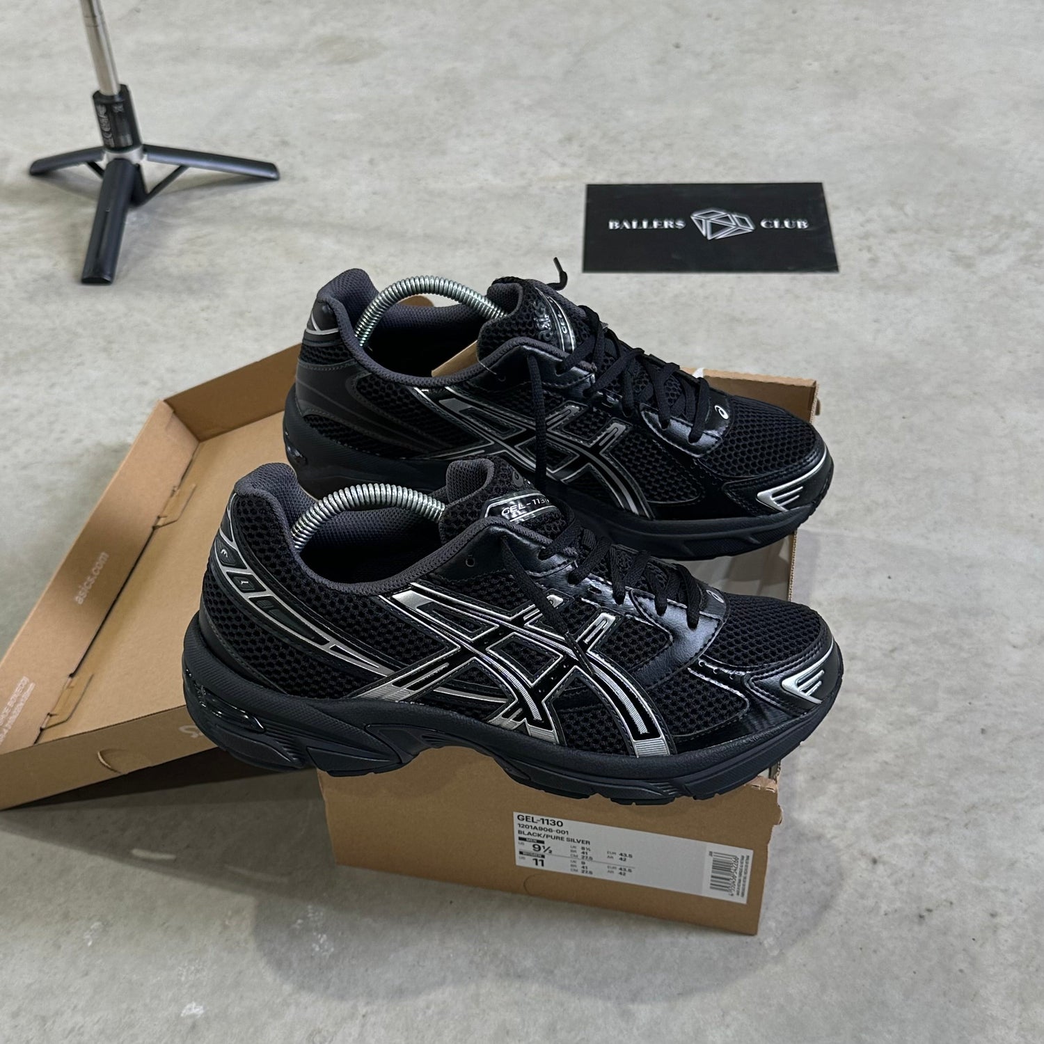 Asics Gel-1130 Black Pure Silver