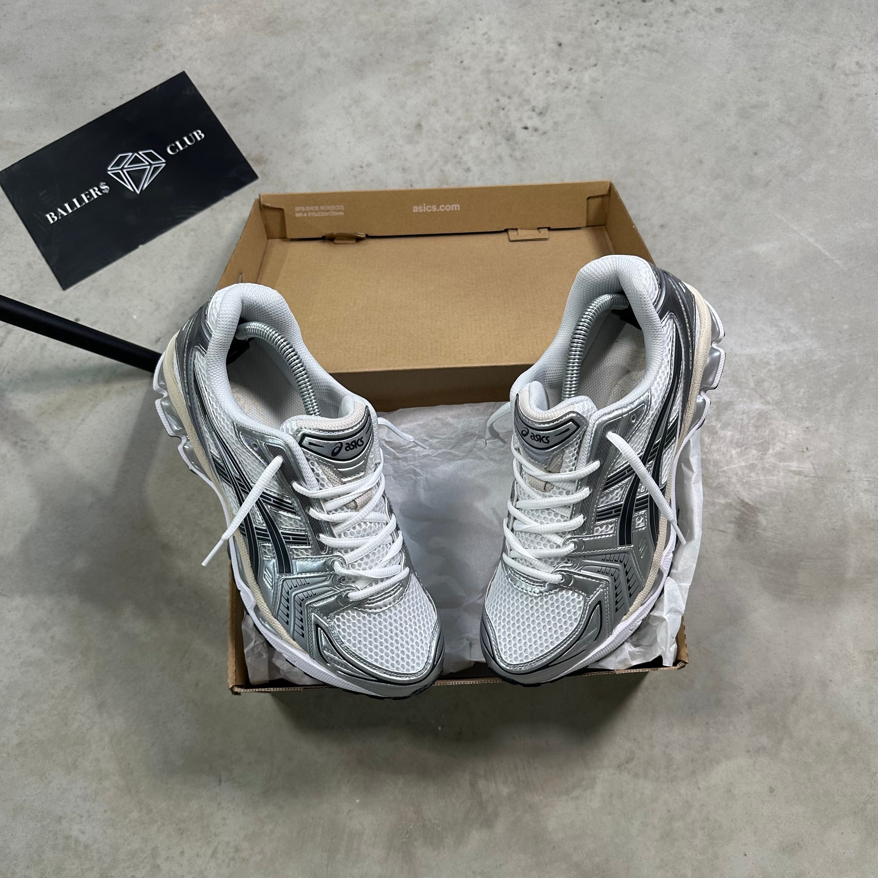 Asics Gel-Kayano 14 White Graphite Grey – THE BALLER$ CLUB