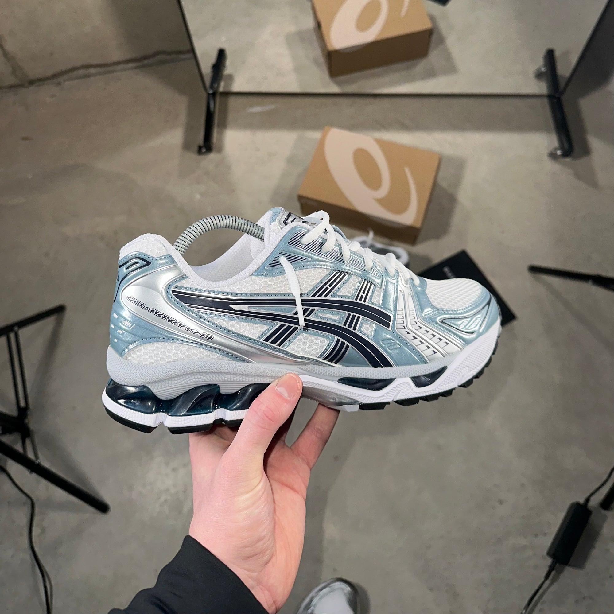 Asics Gel-Kayano 14 White Fjord Grey