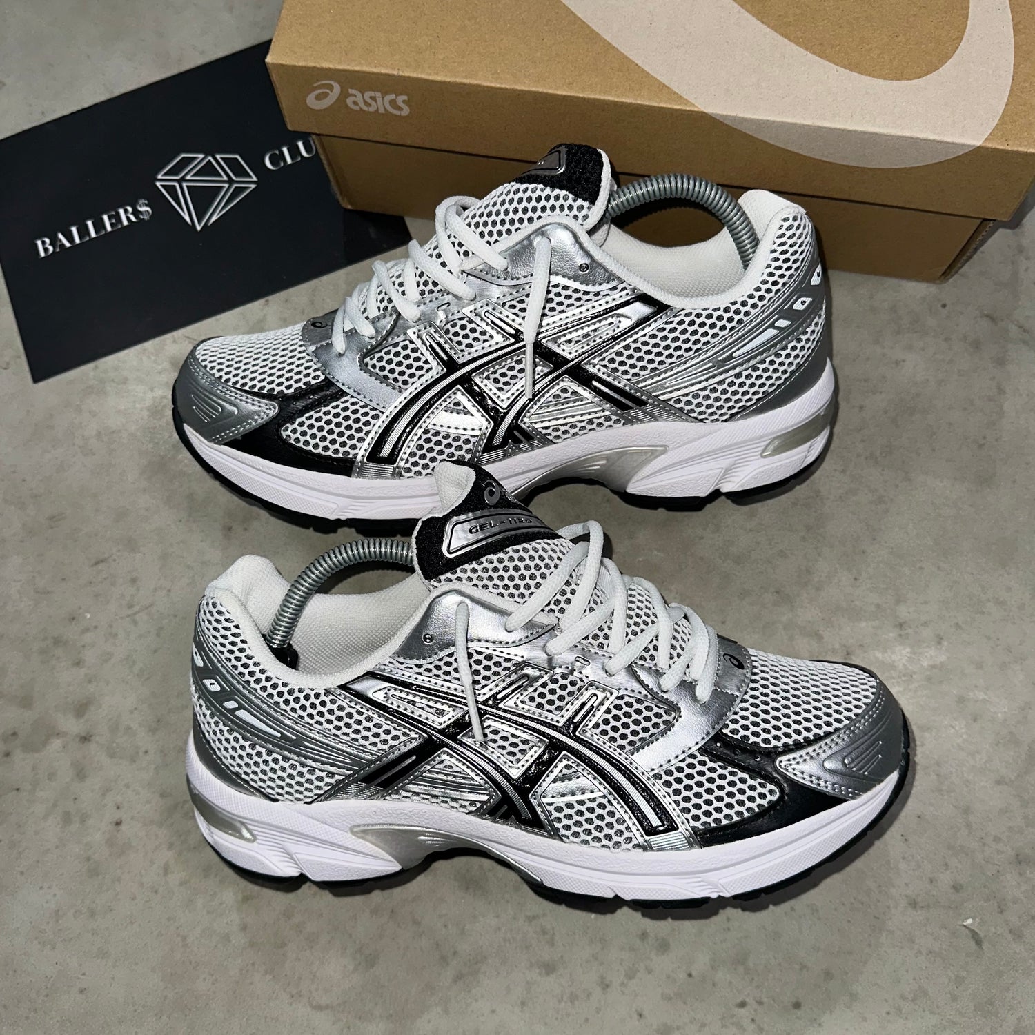 Asics Gel-1130 silver white black